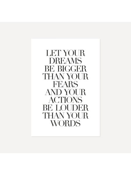 Let Your Dreams Be Bigger | Poster