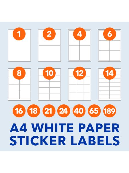 Rectangle | A4 Sticker Labels
